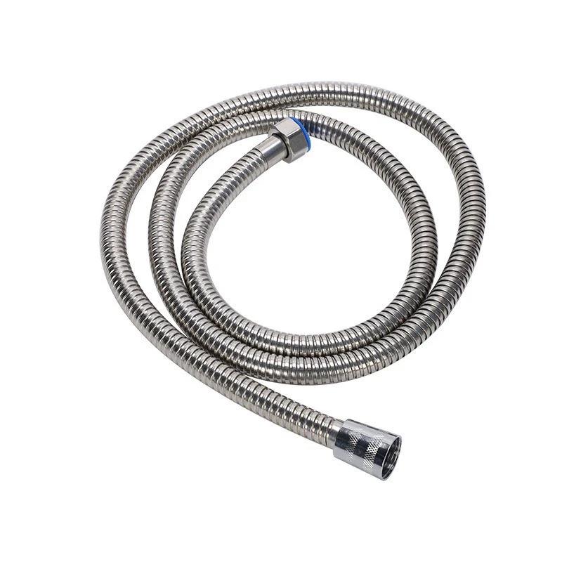 1/2" Edelstahl-Duschschlauch 1,5/2M Silber Explosionsgeschützter Sanitärschlauch für Duschkopf, Regenbrause und Badarmatur