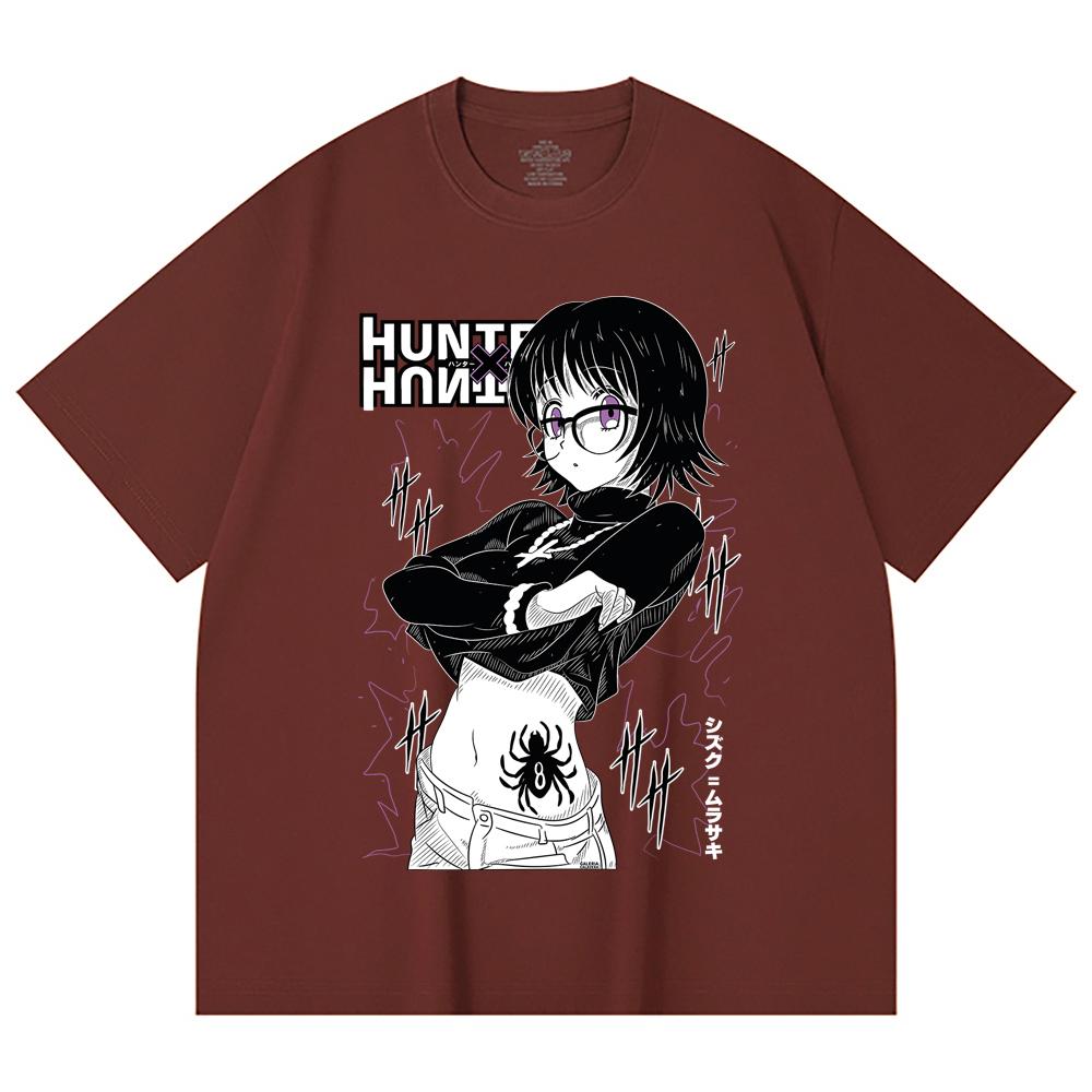 230 Gsm 100% Cotton HXH V9 Shizuku Print Unisex Heavy Cotton T Shirt