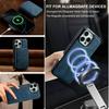 LC.IMEEKE L6 For iPhone 15 Pro Max Magnetic Case Detachable Zipper Wallet Leather Coated PC + TPU Phone Cover