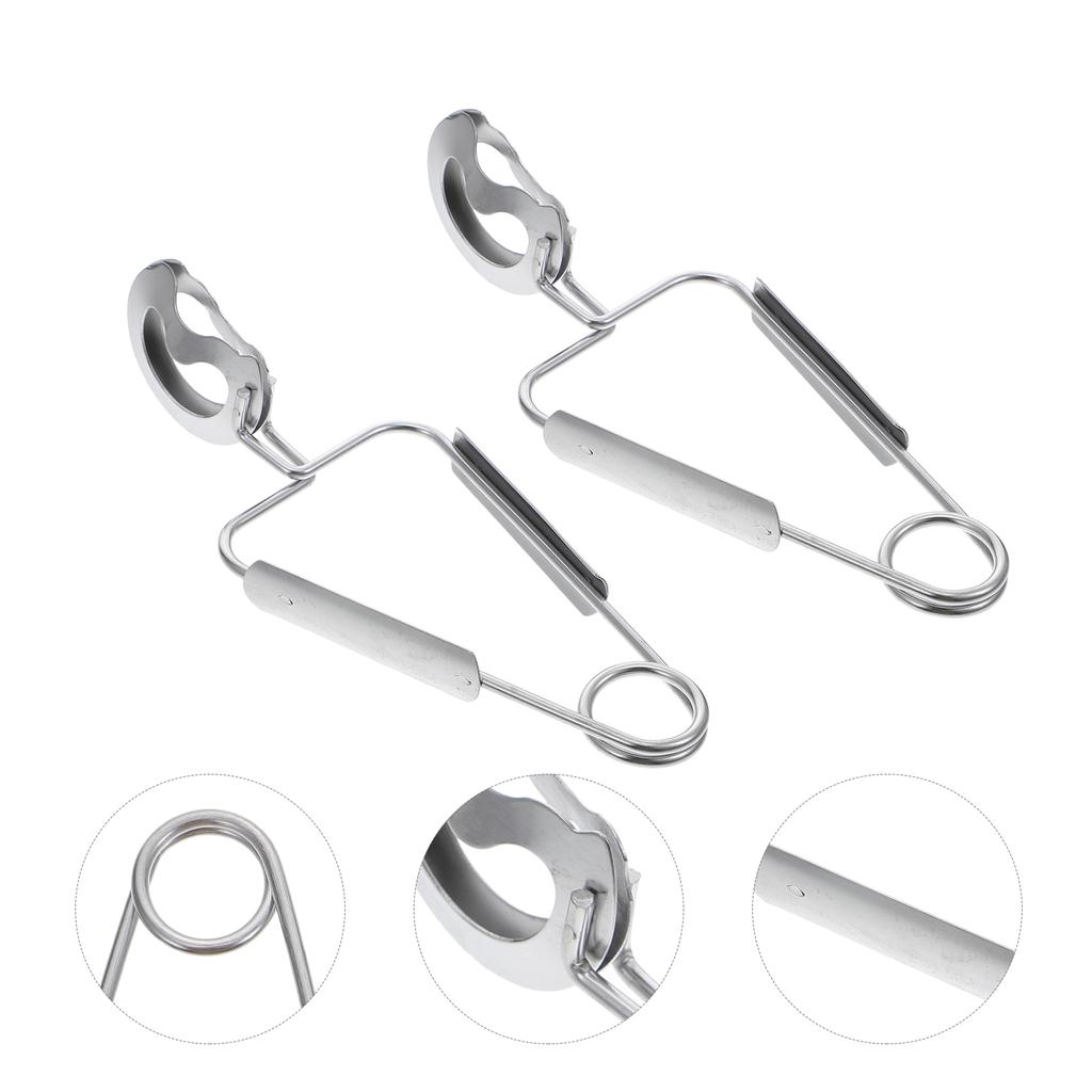 2 Pcs Escargot Tongs Premium Stainless Steel Snail Tong Food Snail Tong Serving Clip Kitchen Tableware Escargot Tongs