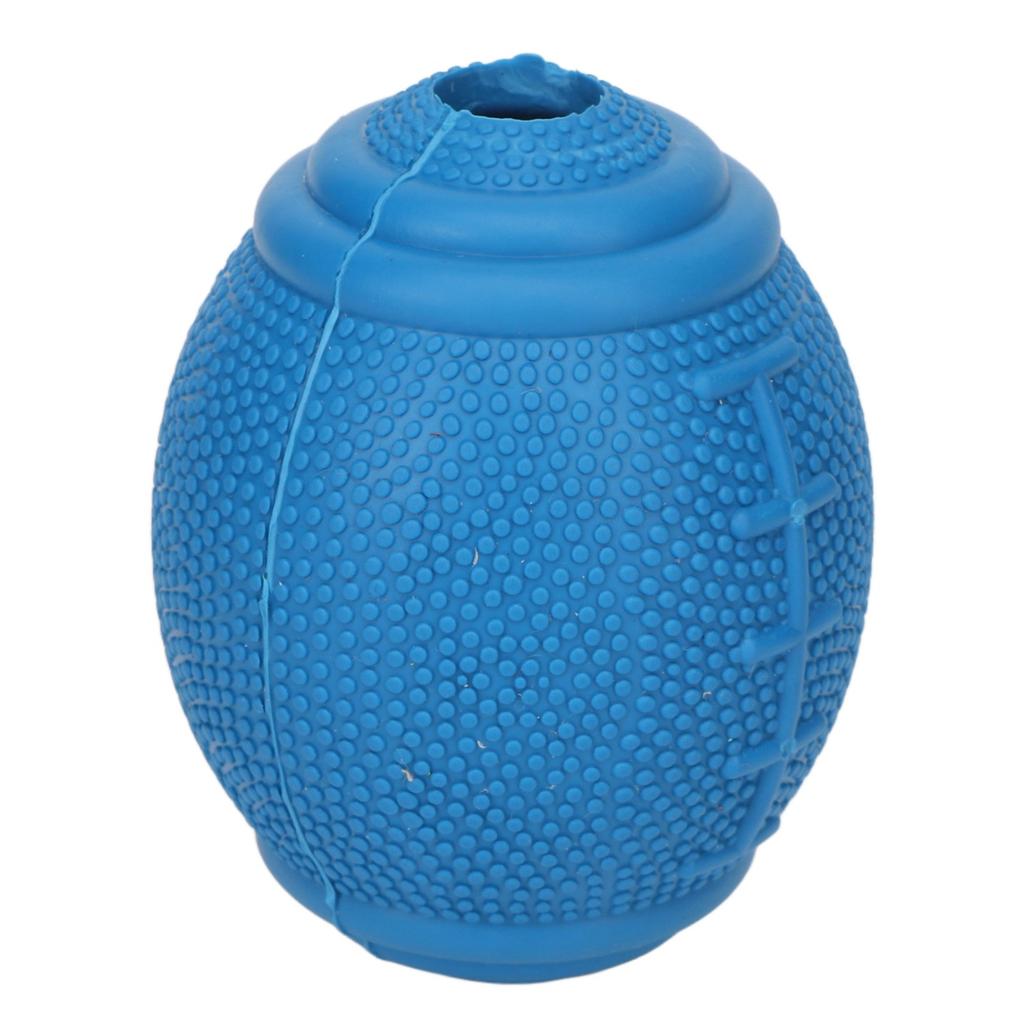 Dog Rugby Toy Rubber Bite Resistant Teeth Grinding Reduce Boredom Interactive Pet Chew Toy Balls for Dogs Puppy