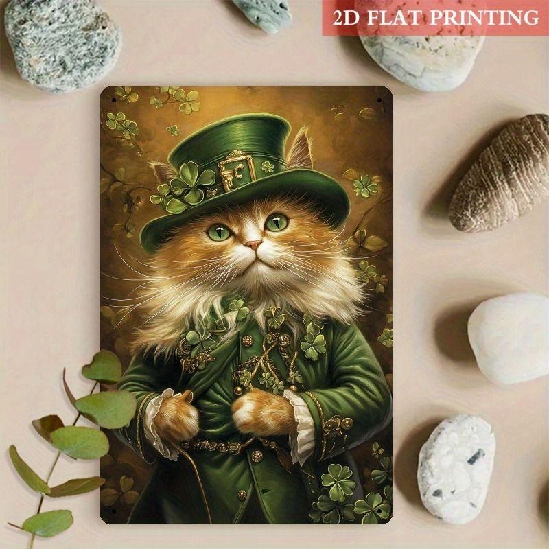 Old-Fashioned Animal Theme Metal Tin Sign for Kitchen Bar Coffee Shop Interior