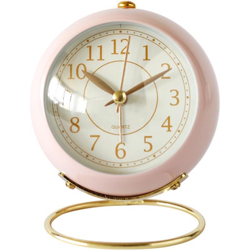 Nordic Office Desktop Small Alarm Clock Student Bedroom Bedside Mute Digital Personality Simple Tabl
