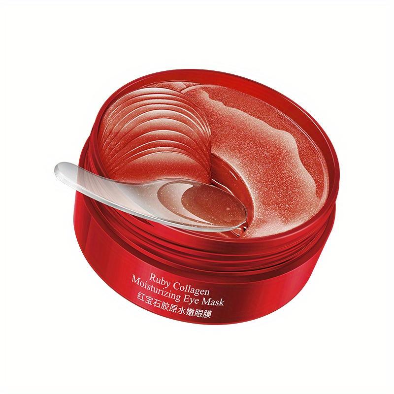 60PCS Collagen & Hyaluronic Acid Hydrating  Eye Mask Patches Hydrogel Eye Patches with Red Algae Extract Remove Dark Circles Moisturizing Skin Care
