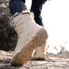 Men Boots Male High Top Outdoor Boots Warm Plush Desert Shoes Mountain Hiking Boots Quality Leather Waterproof Shoes