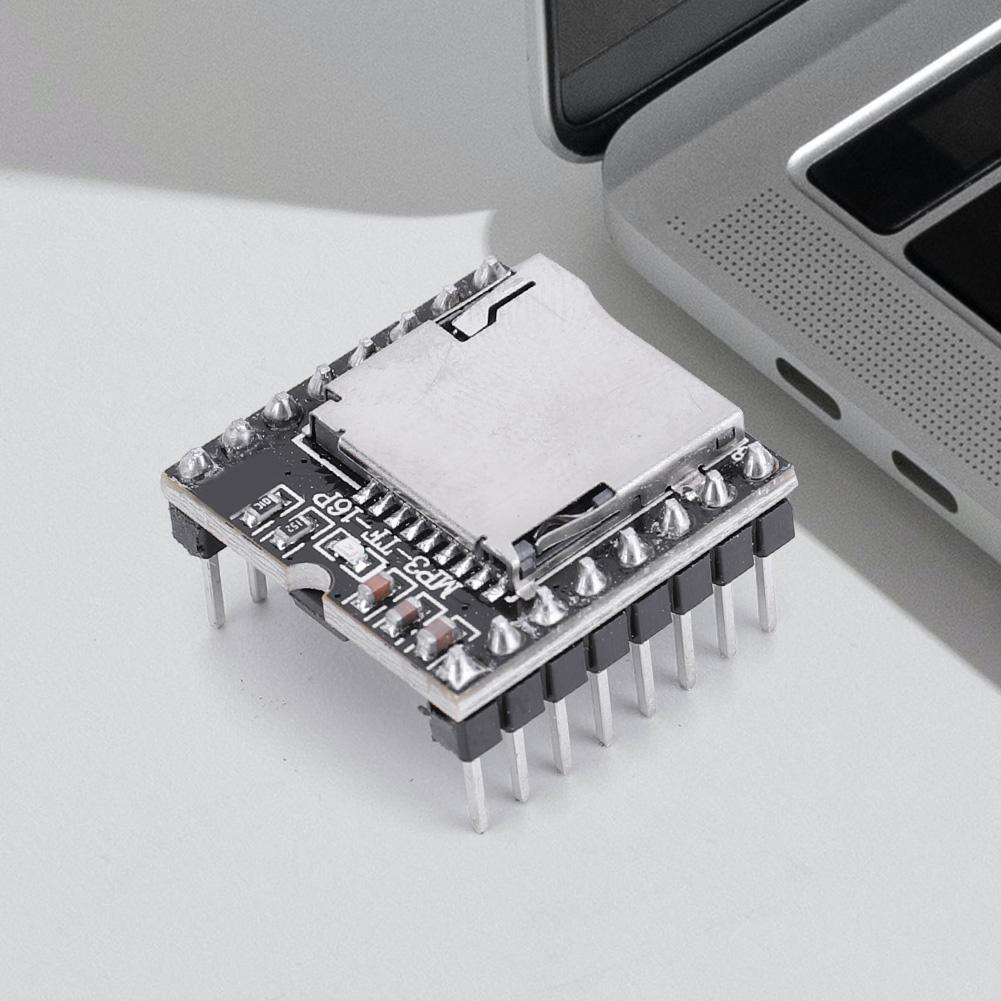 DFPlayer Mini MP3 Player Module TF Card U Disk for Arduino Mini MP3 DF Player Audio Voice Module IO/Serial Port/AD MP3-TF-16P