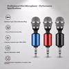 Mini Metal Microphone Adjustable Plug & Play Clear Sound Mic for ASMR Recording Mobile Vlog Live Streaming