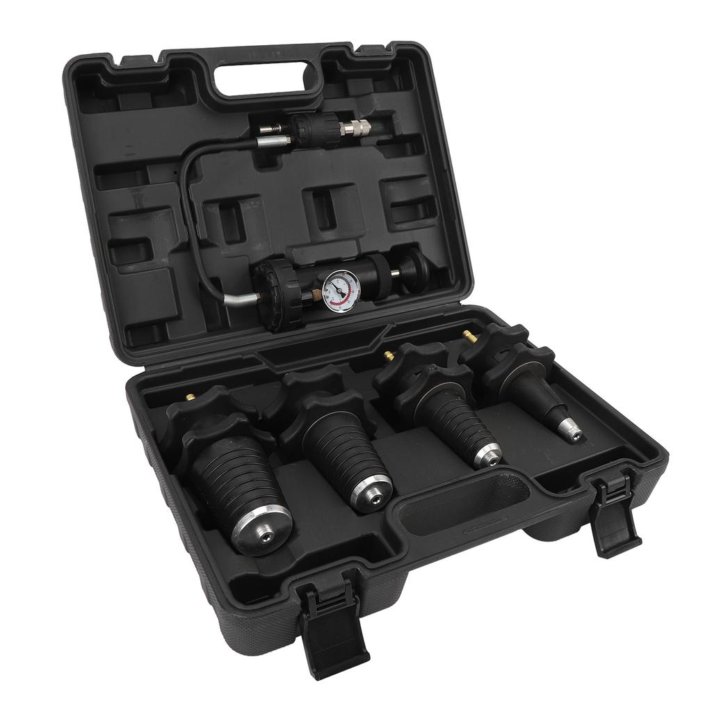 5PCS Cooling System Pressure Test Kit with Gauge Efficient High Accuracy Universal Fit for Automotive