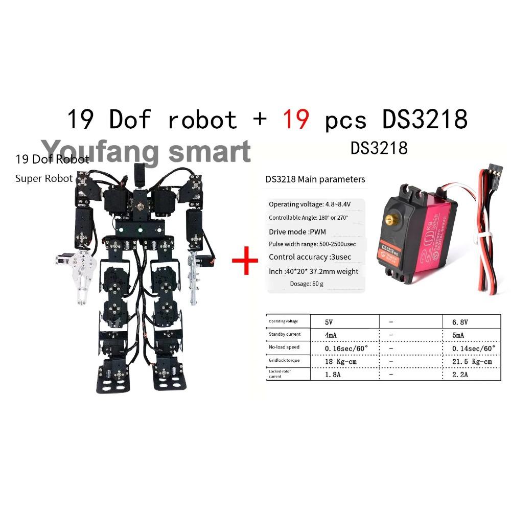 19 DOF Robot Educational Robot Kit for Ardunio Humanoid Robotic Walking with MG996 Programming Robot Kit 20KG Servo Technic Part