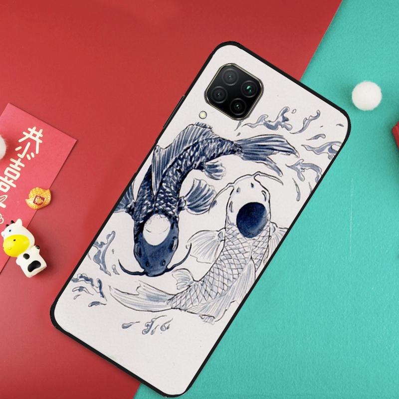 Ying Yang Koi Fisch Für Huawei Nova Y73 Y70 Y72 Y60 Y90 Y61 Y91 8i 7i 11i 12i 12s 9 10 SE P20 P30 P40 Lite Hülle