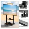 Height Adjustable Movable Floor TV Stand Mount with Wheels for 40-100 Inch