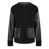 Womens/Ladies Fanalian Faux Leather Sweatshirt