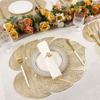 3pcs Anti-stain Table Mat Hollow Coaster Kitchen Accessories Leaf Shape Placemat  Wedding
