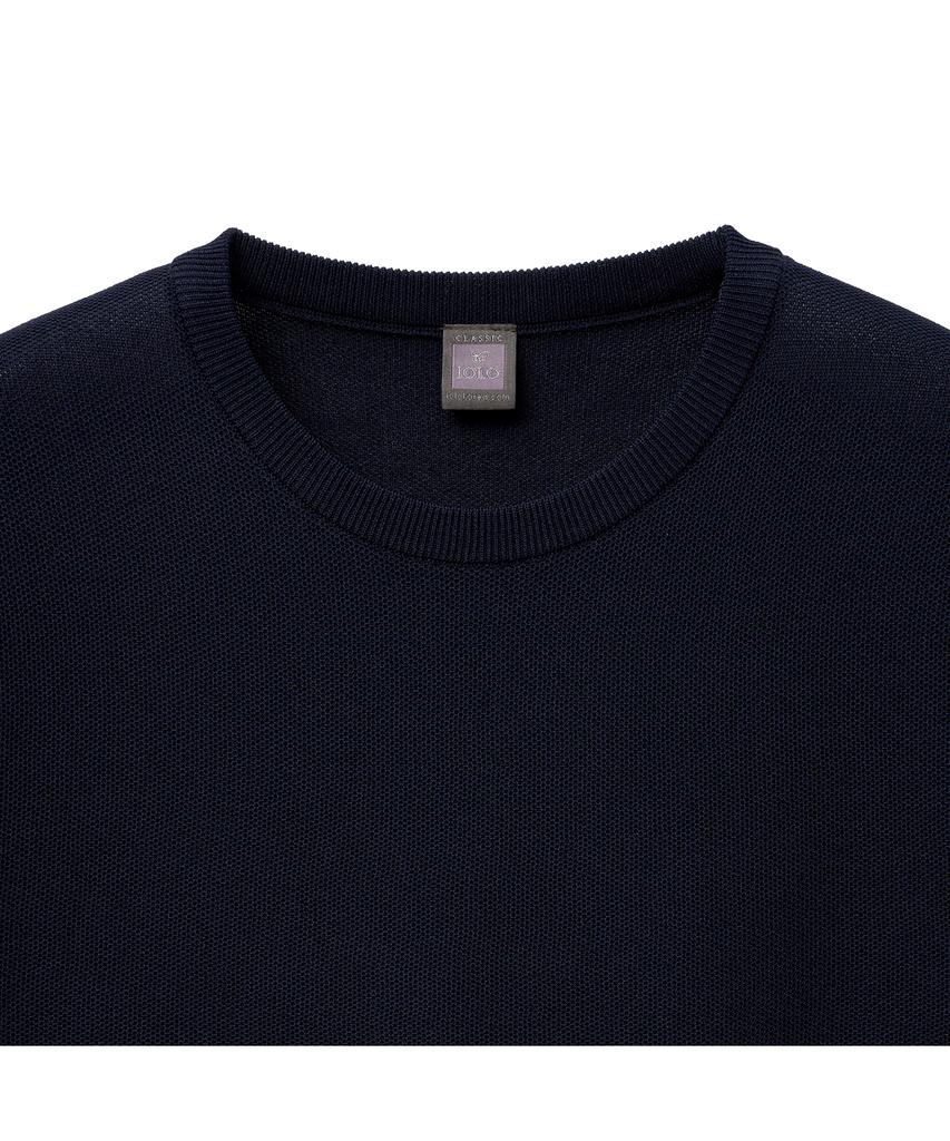 IOLO Solid Half Crewneck_Navy