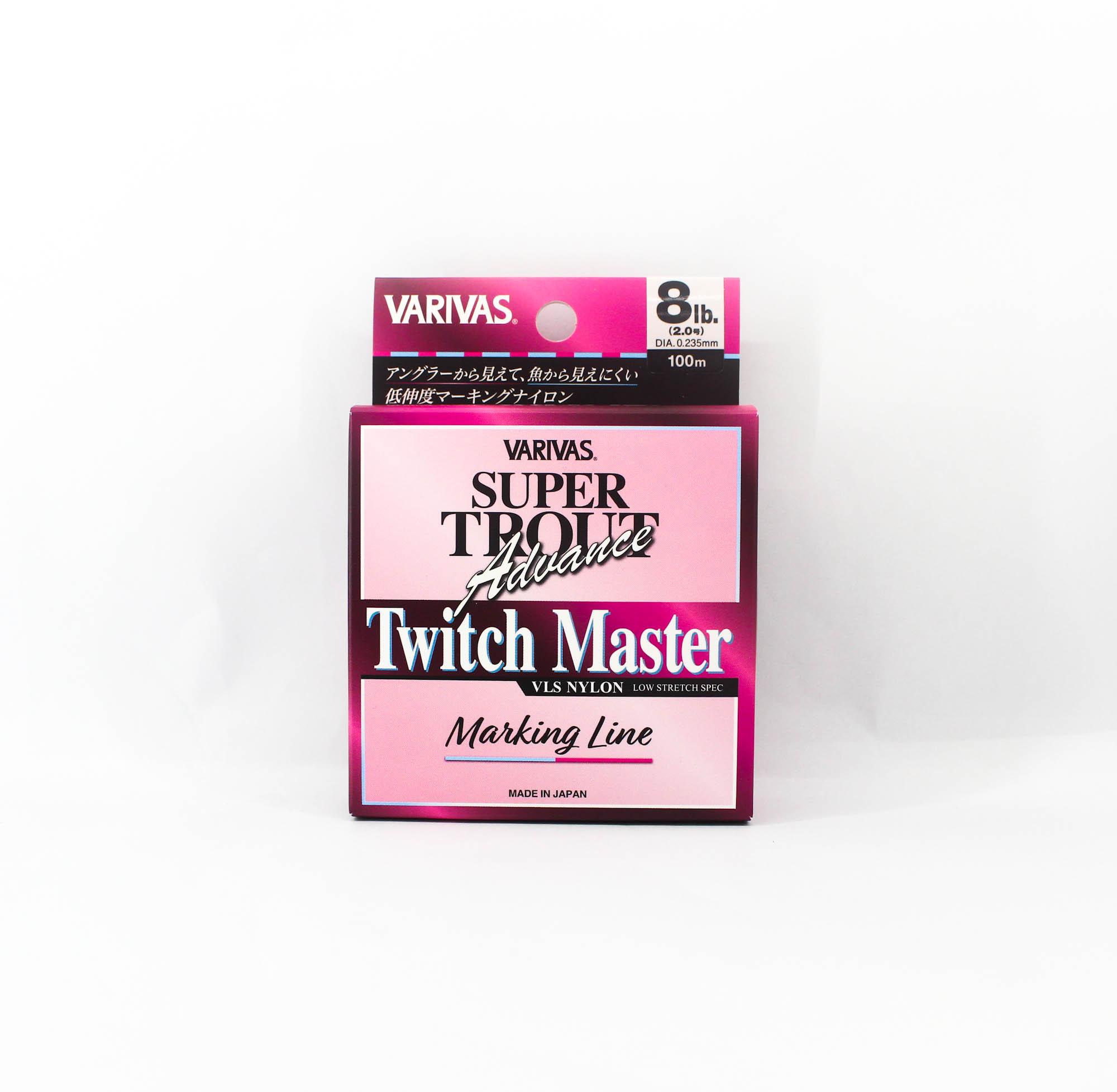

Varivas Nylon Super Trout Advance Twitch Master Line 100m 8lb Pink (0211) розовый