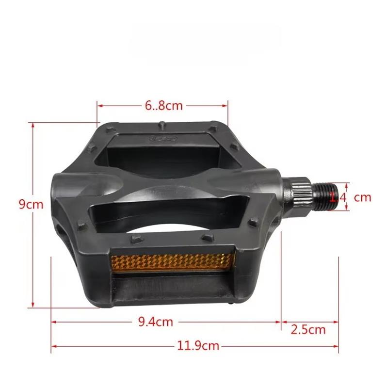 Silniční pedály Protiskluzové Horská kola Sportovní Outdoorové Díly Cyklistika 1 pár Plastová Plochá Platforma Pevný převod Cyklistické Příslušenství