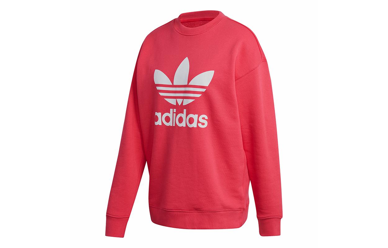 Adidas Originals TREFOIL CREW Sweatshirt Women s Energy Powder GD2436 38