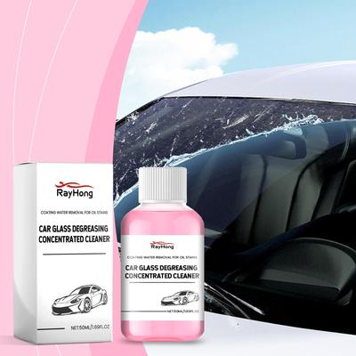 Car Glass Oil Film Cleaner — Front Windshield Oil Film Remover, Auto Glass Cleaner, Glass Hydrophobic Agent, Concentrated Formula 50ml