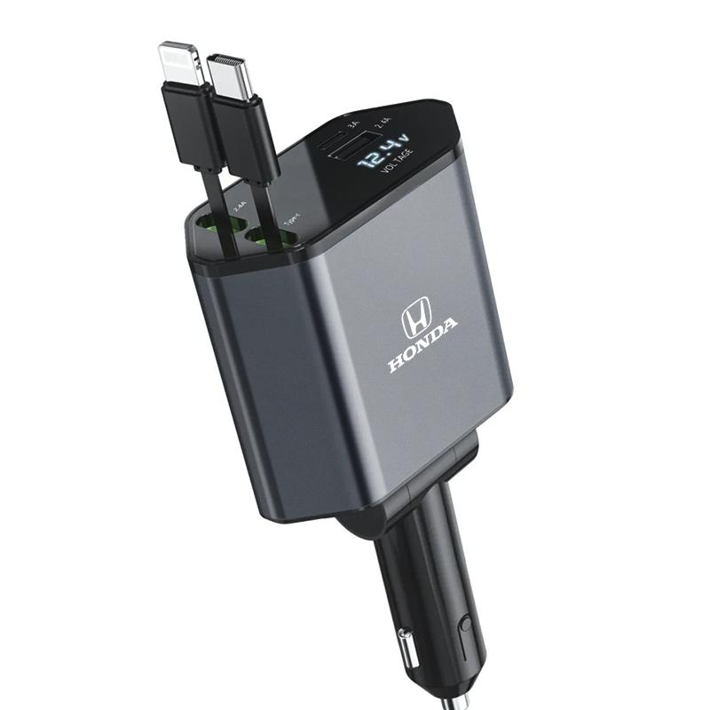 

Car Lighter Charger 120W Super Fast Phone Charging Cable For Honda Civic Fit Jazz Accord Pilot CRV Odyssey Passport City Shuttle