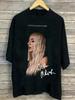 Herren Ava Max Signature Grafik T-Shirt Schwarz mit Signatur Grafik Porträt Design Unisex Street Casual Kurzarmshirt