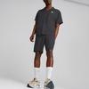 Puma Downtown Series Solid Color Elastic Waist Logo Patch Casual Shorts Men Bottoms Black 538253-01
