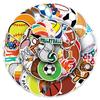 50 Sports Ball Stickers: Basketball, Football, Cartoon, Waterproof for Laptop, Water Bottle, Journal