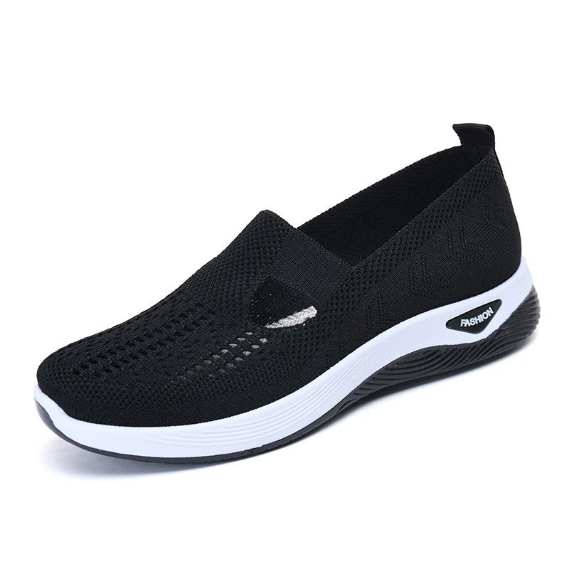Women's Shoes Breathable Slip On Shoes Comfortable Breathable Casual Shoes Flat Sneakers Outdoor Shoes