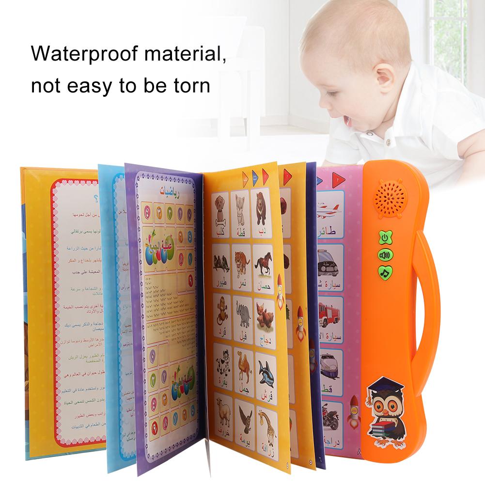 Kinder Kind E-Book Elektronisches Soundbuch Puzzle Spielzeug Lesemaschine Mit Lernstift Arabisch