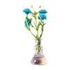 Mini Magnetic Glass Vase Set Small Artificial Flower Pot Decorative Plant Magnet for Office Kitchen Storage Cabinet Refrigerator Accessories