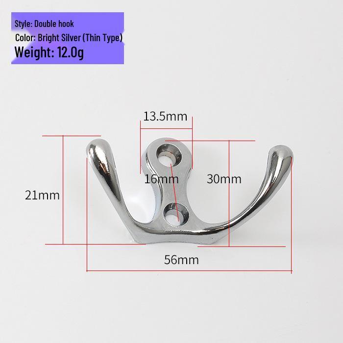 European Style Bathroom Coat and Hat Rack - Simple Steel Wall Hook for Clothes, Single Hook Hanging Accessory