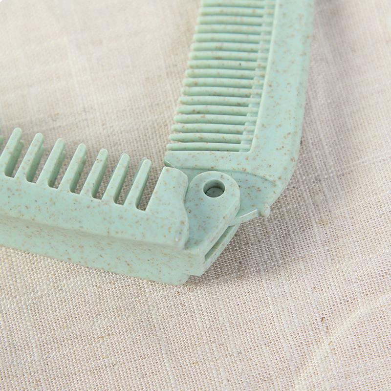 Portable Travel Hair Comb Hair Brush Wheat Straw Foldable Hair Brushes Massage Comb Anti-Static Hair Combs Hair Styling Tools