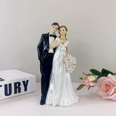 Unique Romantic Wedding Collectibles Wedding Cake Toppers Bride and Groom Keepsake Cake Topper Figurine