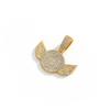 New Creative Full Diamond Wings Alloy Pendant, European and American Trendy Necklace, Hip Hop Cuban Chain Necklace
