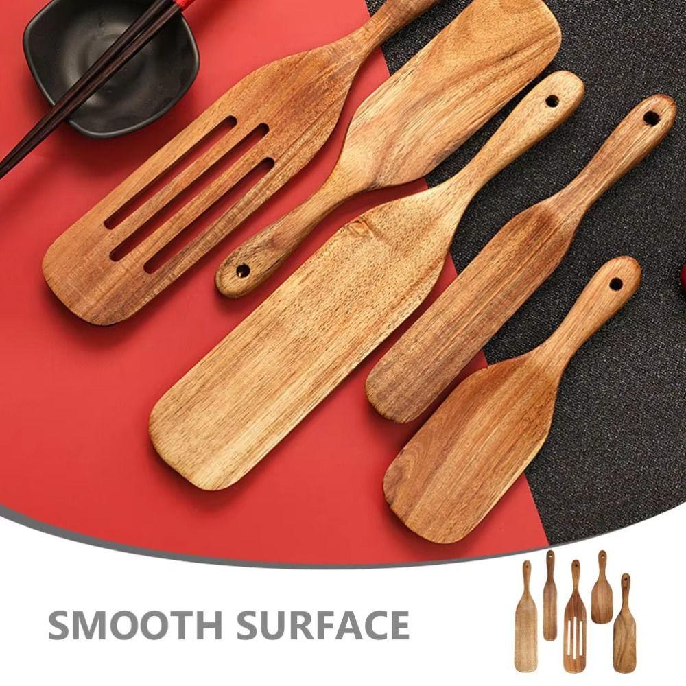 Nepřilnavá špachtle na kvásek Tepelně odolná dřevěná naběračka cedník Kuchyňské náčiní Nástroje Dim Sum