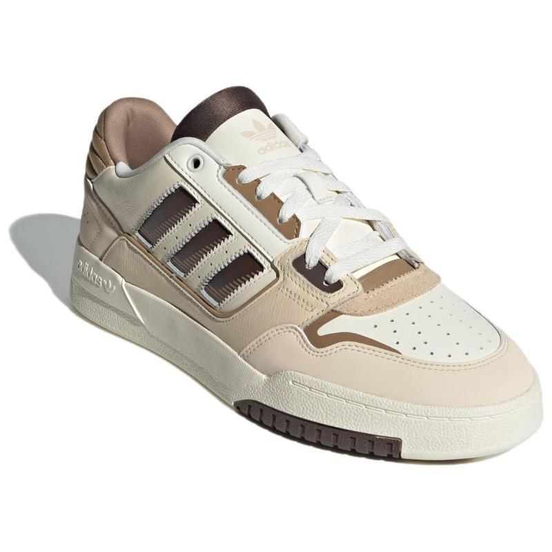 adidas Originals Drop Step 2.0 Low Top Skateboard Shoes Unisex White Brown Sneakers JP5884