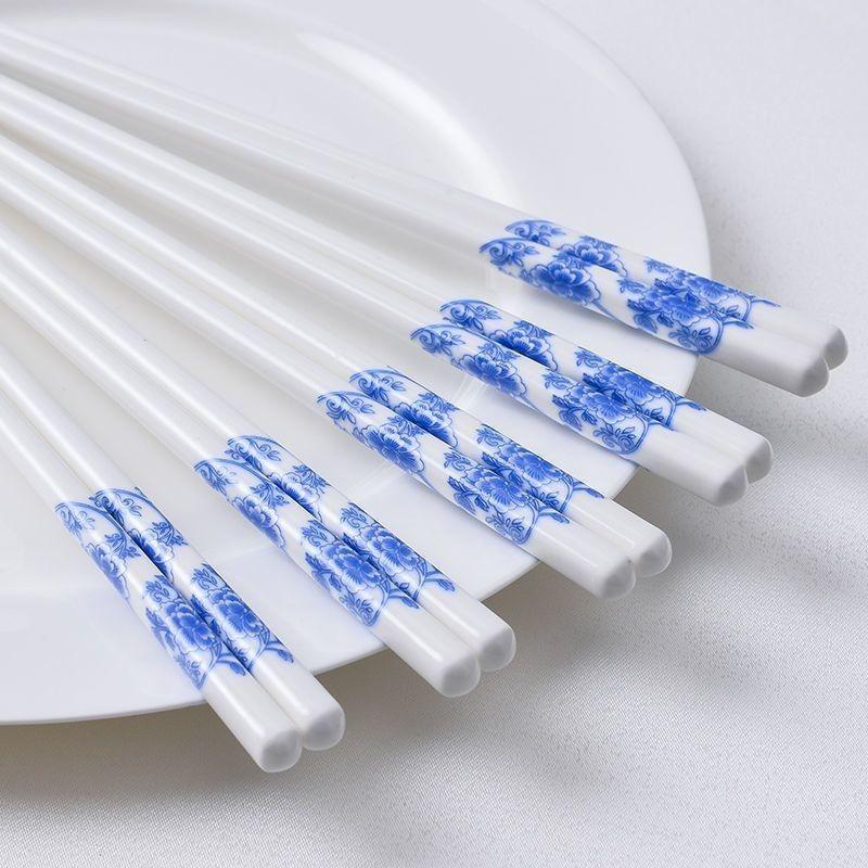 Premium Mold-Proof, Anti-Slip, High-Temp Resistant Bone China Ceramic Chopsticks