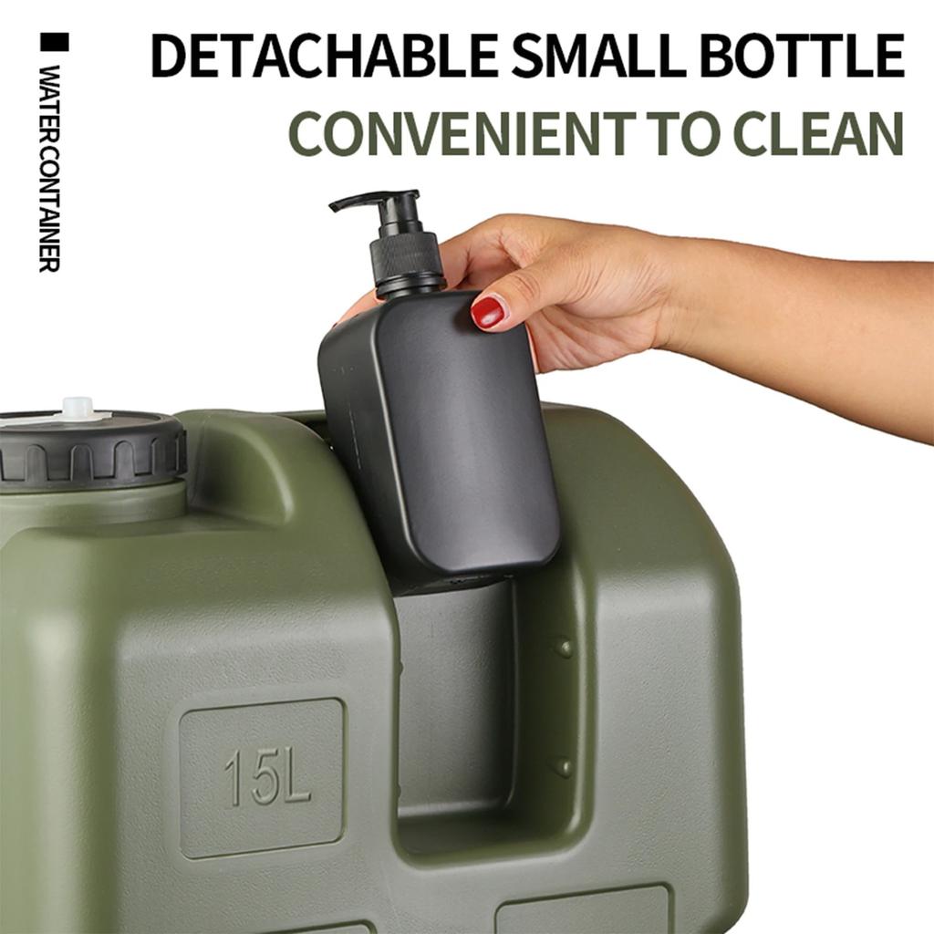 15/30L Tragbarer Camping-Wasserkanister mit Hahn und Seifenspender Wassertank BPA-frei Wassertank zur Aufbewahrung für Outdoor-Camping Wohnmobil.
