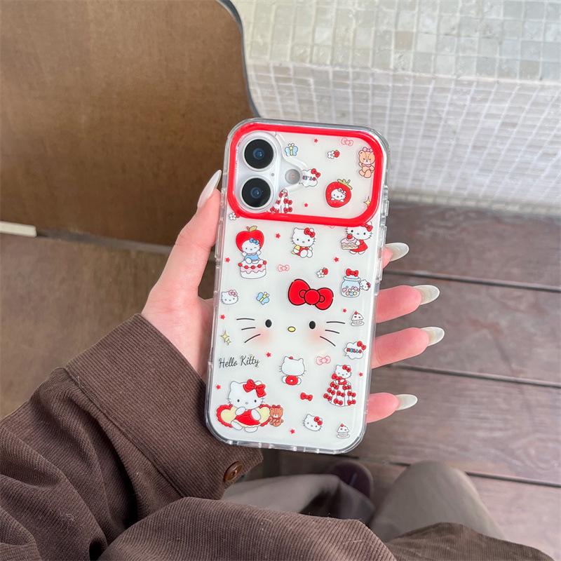 

Korean Sweet Cat Chain Phone Case for iPhone 17/16 Pro Max/15/14 iPhone 16