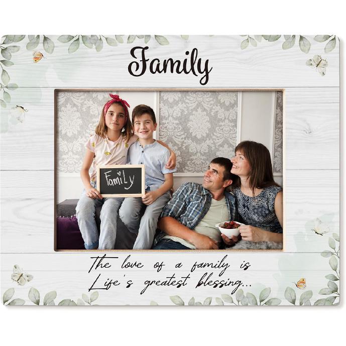 Family Picture Frame 5x7, Family Gifts Photo Frame, Gift for Family, Best Family Gifts, New Home Gifts, House Warming Gifts New Home, Long Distance