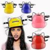 Beer Soda Drink Helmet Party Hat Birthday Party Outdoor Beer Hat Lazy Drinking Drink Helmet Hat Hood