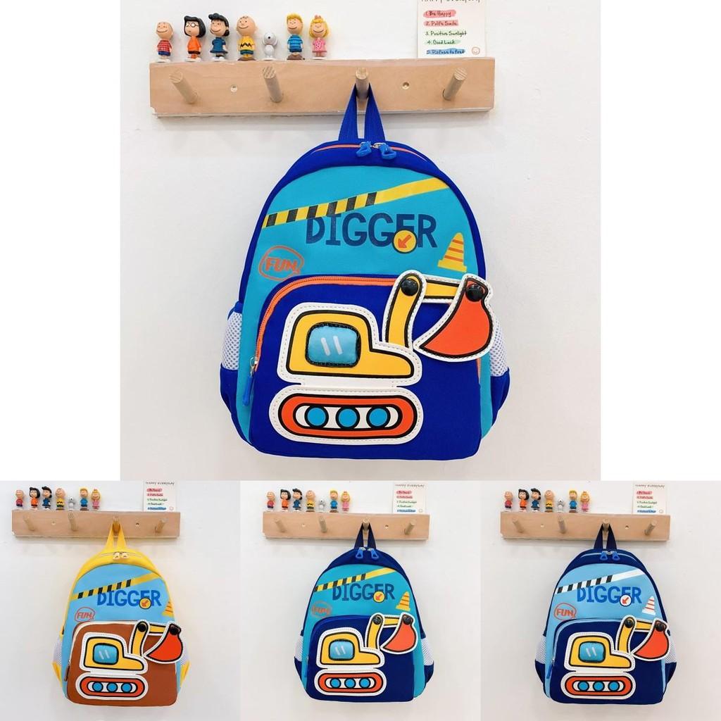 Backpack Adjustable Excavator Shoulder Strap Bag Childrens Vehicle Engineering
