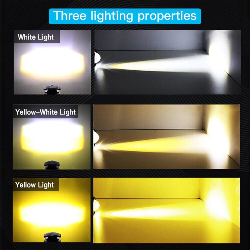 Reflektory motocyklowe LED Reflektor roboczy 12V Światła robocze LED Światło przeciwmgielne LED Do motocykla Terenowy 4x4 Rower SUV UTV