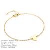 eManco Simple Initial Stainless Steel Bracelets for Women Heart Charm Bracelet Friendship Bracelet Jewellery