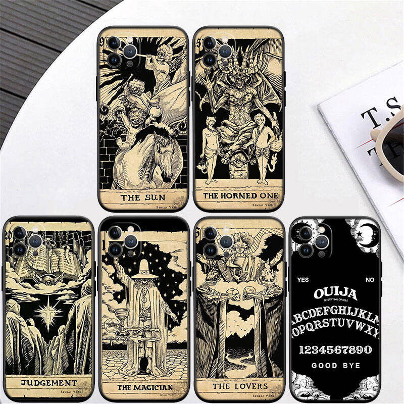 MH7 Witch Divination Tarot Phone Shell Case for Redmi Note 8 9 10 11 11S 10C 10X 10A 10T 9A 9C 9T 9S 8T Pro Max Plus Prime