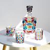 Rainbow Crystal Whisky Glasses Italy Zecchin Design Colored Glassware Wine Tasting Cup Gothic Hand Painted Color Weave Beer Mug