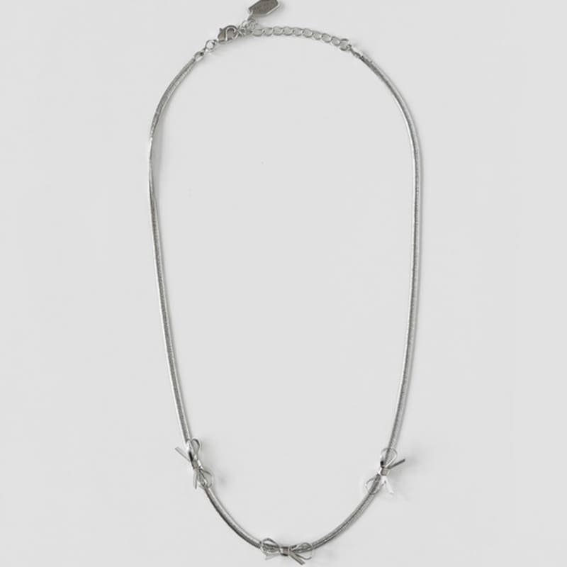 FANTASTIC PLANET Triple Ribbon Snake Chain Necklace