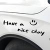 Happy Day Personalized Reflective Car Stickers for Rear Windshield or Doors