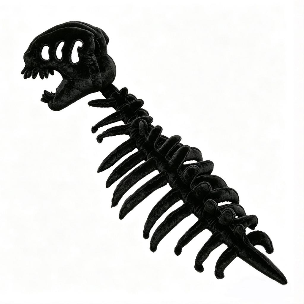PP Cotton Dinosaur Skeleton Costume Skeleton Design 3D Dinosaur Skeleton Capes Plush Softness Easy To Clean for Halloween Themed