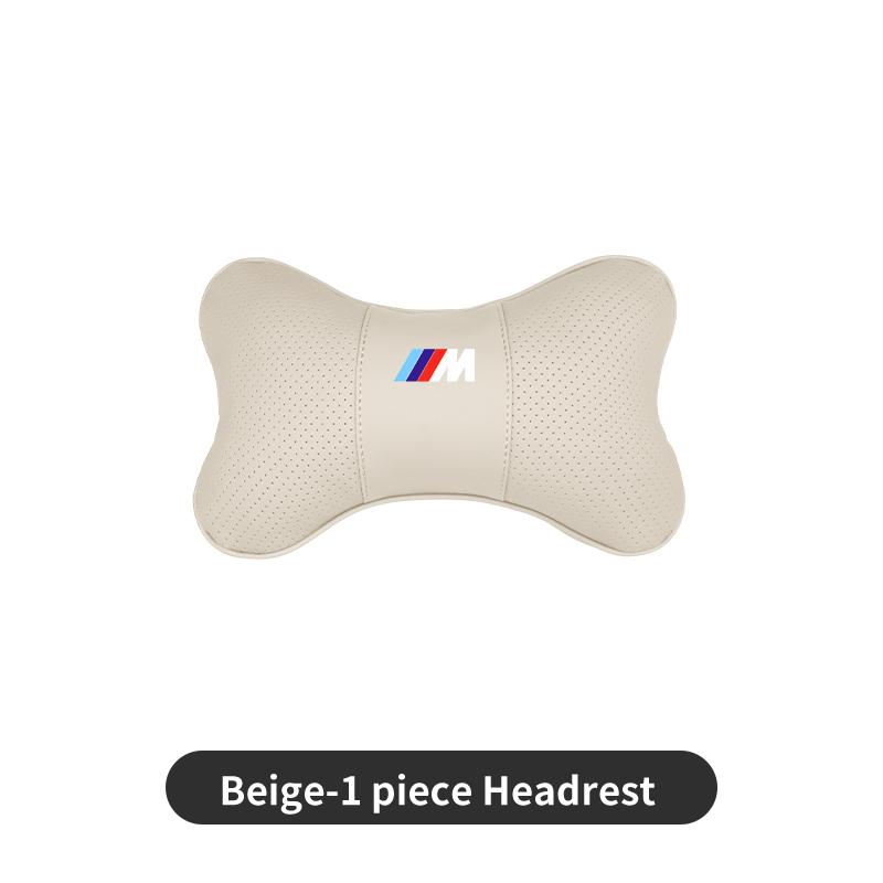 2025 Hot Car Seat Headrests Pillow Leather Lumbar Neck Support Back Cushion For BMW M X1 X3 X5 X6 X7 E30 E90 M3 E84 E83 F25 E91