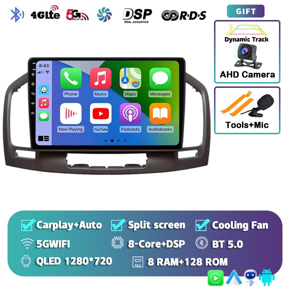 Android 14 Carplay Auto For Buick Regal Opel Insignia 2009 2010 2011 2012 2013 Car Radio Multimedia Player Stereo GPS WIFI+4G BT